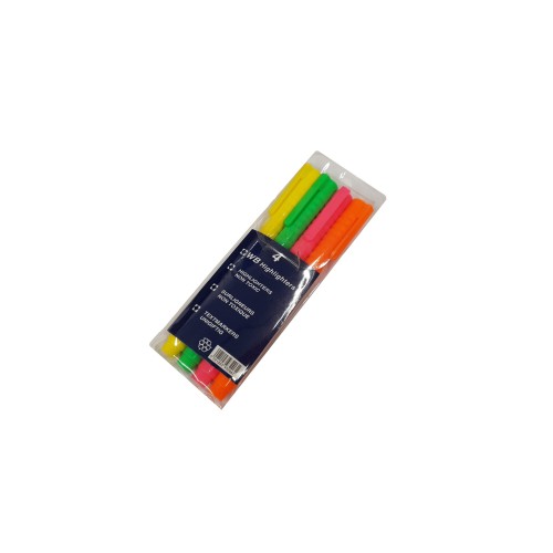 Highlighter Pen Assorted Wallet (4) Highlighter Pen Assorted Wallet (4)