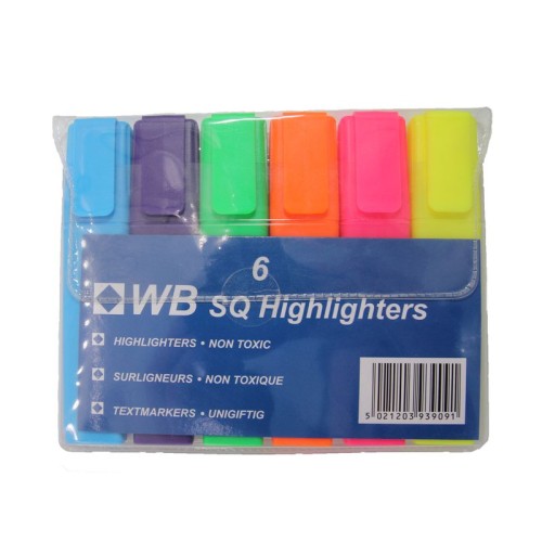 Highlighter Assorted Wallet (6) Highlighter Assorted Wallet (6)