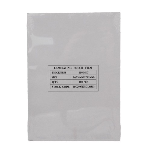 Laminating Pouch A4 150 micron (100) Laminating Pouch A4 150 micron (100)