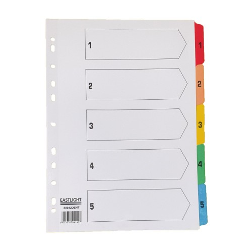 Index White Multicolour Tabs 1-5 Index White Multicolour Tabs 1-5