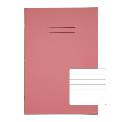 RHINO 13 x 9 Oversized Exercise Book 40 Page, Pink, F12 (Pack of 100) RHINO 13 x 9 Oversized Exercise Book 40 Page, Pink, F12 (Pack of 100)