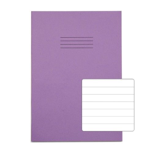 RHINO 13 x 9 Oversized Exercise Book 40 Page, Purple, F12 (Pack of 100) RHINO 13 x 9 Oversized Exercise Book 40 Page, Purple, F12 (Pack of 100)