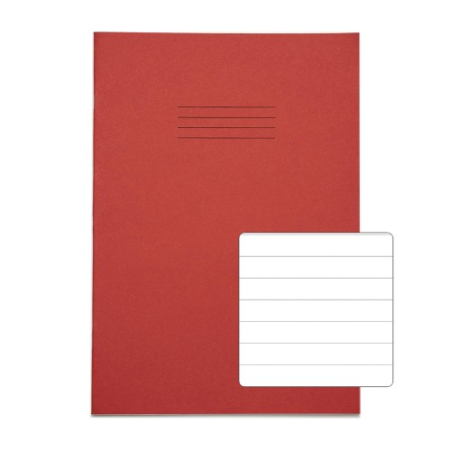 RHINO 13 x 9 Oversized Exercise Book 40 Page, Red, F12 (Pack of 100) RHINO 13 x 9 Oversized Exercise Book 40 Page, Red, F12 (Pack of 100)