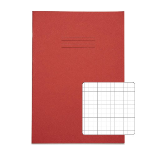 RHINO 13 x 9 Oversized Exercise Book 40 Page, Red, S7 (Pack of 100) RHINO 13 x 9 Oversized Exercise Book 40 Page, Red, S7 (Pack of 100)