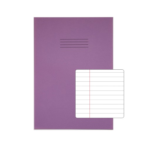 RHINO 13 x 9 Oversized Exercise Book 48 Page, Purple, F8M (Pack of 50) RHINO 13 x 9 Oversized Exercise Book 48 Page, Purple, F8M (Pack of 50)