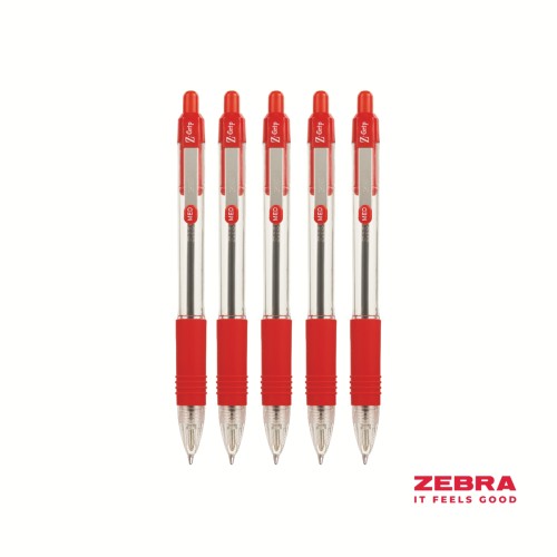 Z-Grip Retractable Ballpoint Pen Red ink Box 12