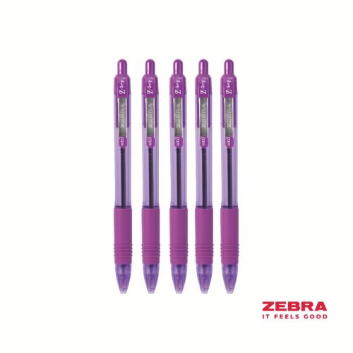 Z-Grip Smooth Retractable Ballpoint Pen Violet Ink Box 12
