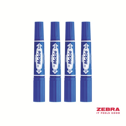 HI Mckie Bold Double Ended Blue Ink Permanent Marker Box 10