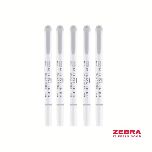 MILDLINER Double Ended Cool & Refined Highlighter Grey Box 10 MILDLINER Double Ended Cool & Refined Highlighter Grey Box 10