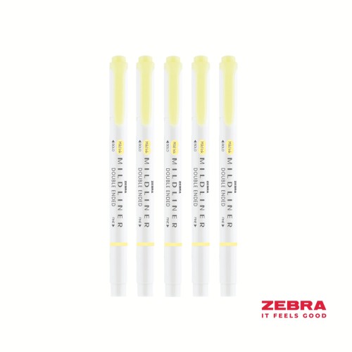 MILDLINER Double Ended Fluorescent Yellow Box Highlighter 10 MILDLINER Double Ended Fluorescent Yellow Box Highlighter 10