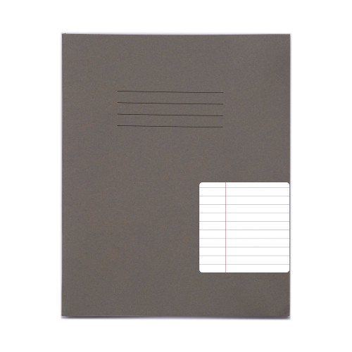 RHINO 8 x 6.5 Exercise Book 48 Page, Grey, F8M (Pack of 100)