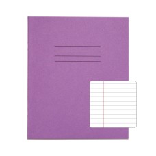 RHINO 8 x 6.5 Exercise Book 48 Page, Purple, F8M (Pack of 10)