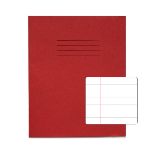 RHINO 8 x 6.5 Exercise Book 48 Page, Red, F12 (Pack of 100) RHINO 8 x 6.5 Exercise Book 48 Page, Red, F12 (Pack of 100)
