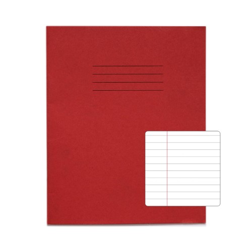 RHINO 8 x 6.5 Exercise Book 48 Page, Red, F8M (Pack of 100) RHINO 8 x 6.5 Exercise Book 48 Page, Red, F8M (Pack of 100)