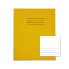 RHINO 8 x 6.5 Exercise Book 48 Page, Yellow, F8M (Pack of 100)