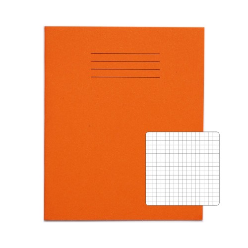 VEX544-206-4: RHINO 8 x 6.5 Exercise Book 80 Page  Orange (Pack of 100)