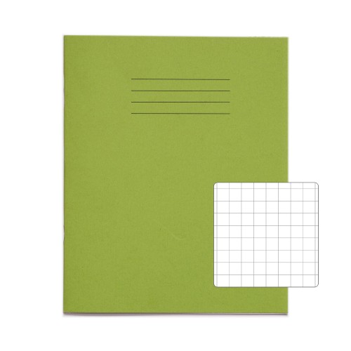 VEX544-222-0: RHINO 8 x 6.5 Exercise Book 80 Page Light Green  S10 (Pack of 100)