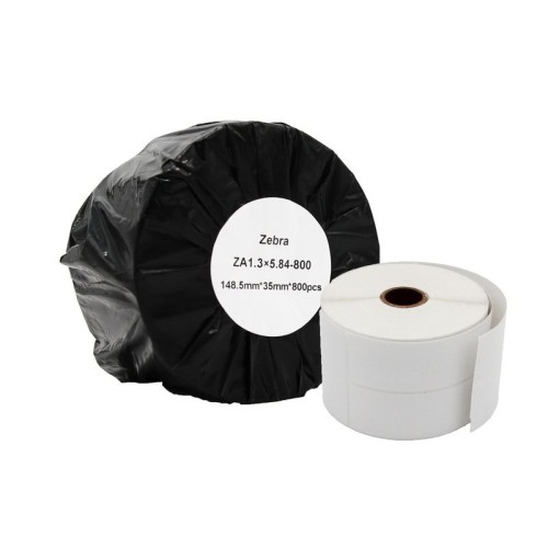 Compatible Zebra White Shipping Paper Labels Roll 800 pcs (ZA5.84x1.3-800) Compatible Zebra White Shipping Paper Labels Roll 800 pcs (ZA5.84x1.3-800)