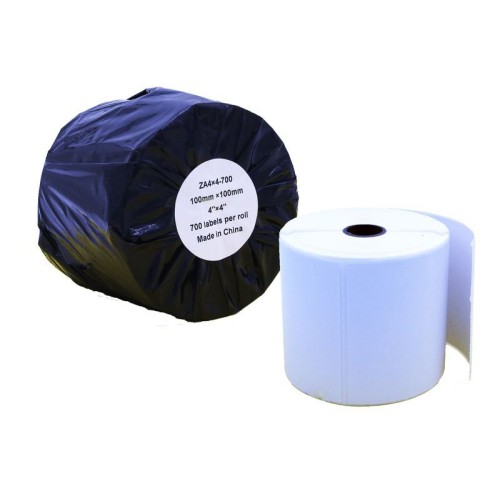 Compatible Zebra White Labels Roll 700 pcs (ZA4x4-700) Â  Â  Â  Â  Â 