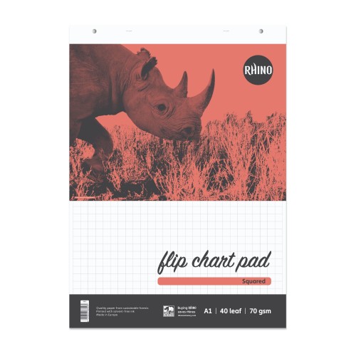 RHINO A1 Flipchart Pad 40 Leaf, S20/B (Pack of 10) RHINO A1 Flipchart Pad 40 Leaf, S20/B (Pack of 10)