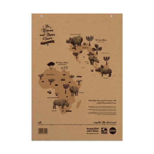 RHINO A1 Recycled Flipchart Pad 40 Leaf, S20/B (Pack of 5) RHINO A1 Recycled Flipchart Pad 40 Leaf, S20/B (Pack of 5)