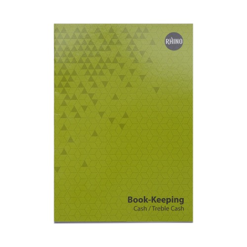 RHINO A4 Book-keeping Book 32 Page, Cash Ruling (Pack of 12) RHINO A4 Book-keeping Book 32 Page, Cash Ruling (Pack of 12)
