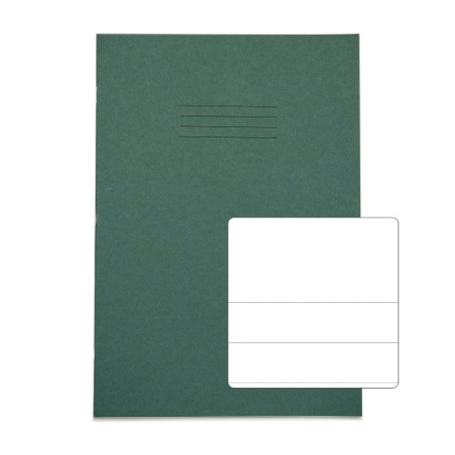 RHINO A4 Exercise Book 32 Page, Dark Green, TB/F20 (Pack of 100) RHINO A4 Exercise Book 32 Page, Dark Green, TB/F20 (Pack of 100)