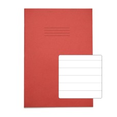 RHINO A4 Exercise Book 32 Page, Red, F15 (Pack of 10)