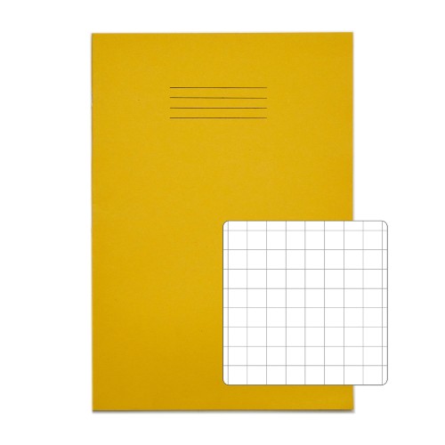 RHINO A4 Exercise Book 32 Page, Yellow, S10 (Pack of 10) RHINO A4 Exercise Book 32 Page, Yellow, S10 (Pack of 10)