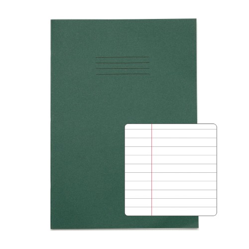 RHINO A4 Exercise Book 48 page, Dark Green, F8M (Pack of 100) RHINO A4 Exercise Book 48 page, Dark Green, F8M (Pack of 100)