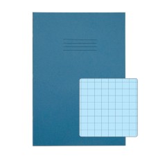 RHINO A4 Special Exercise Book 48 Page, Light Blue with Tinted Blue Paper, S10 (Pack of 10)
