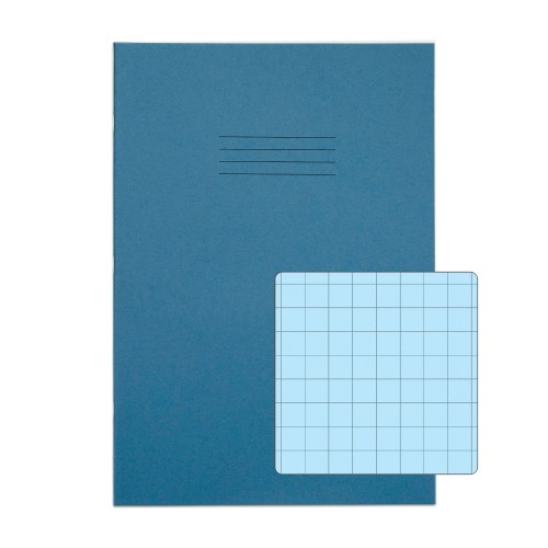RHINO A4 Special Exercise Book 48 Page, Light Blue with Tinted Blue Paper, S10 (Pack of 10)