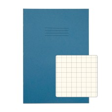 RHINO A4 Special Exercise Book 48 Page, Light Blue with Tinted Cream Paper, S10 (Pack of 10)