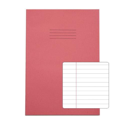 RHINO A4 Exercise Book 64 Page, Pink, F8M (Pack of 50) RHINO A4 Exercise Book 64 Page, Pink, F8M (Pack of 50)