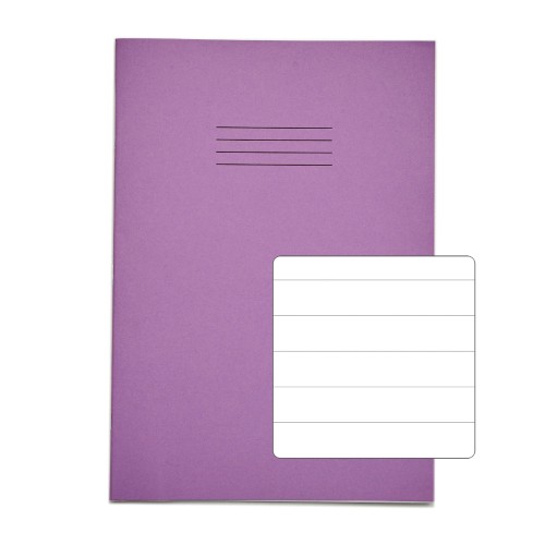 RHINO A4 Exercise Book 64 Page, Purple, F15 (Pack of 50) RHINO A4 Exercise Book 64 Page, Purple, F15 (Pack of 50)