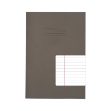 RHINO A4 Exercise Book 80 Page, Grey, F8M (Pack of 10)