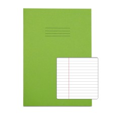 RHINO A4 Exercise Book 80 Page, Light Green, F6M (Pack of 50)