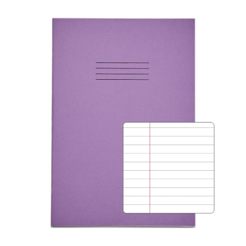 RHINO A4 Exercise Book 80 Page, Purple, F8M (Pack of 10) RHINO A4 Exercise Book 80 Page, Purple, F8M (Pack of 10)