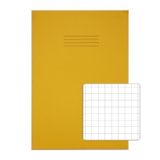 RHINO A4 Exercise Book 80 Page, Yellow, S10 (Pack of 10)
