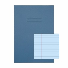 RHINO A4 Special Exercise Book 48 Page, Light Blue with Tinted Blue Paper, F8M (Pack of 10)