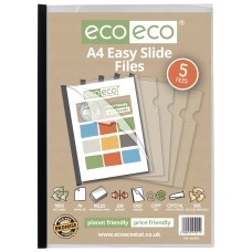 A4 50% Recycled Bag 5 Easy Slide Files - Single
