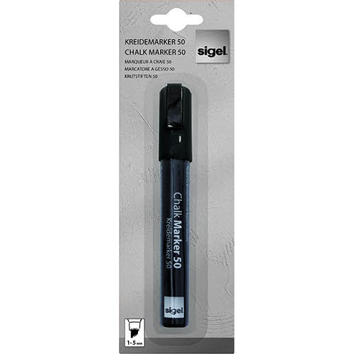 Liquid Chalk Water-Based Marker Black easy wipe 1-5mm chisel tip (1) - GL180 Liquid Chalk Water-Based Marker Black easy wipe 1-5mm chisel tip (1) - GL180