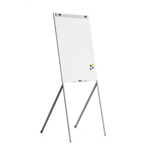 ROCADA VISUALLINE Magnetic Conference Flipchart with Folding Legs - Grey ROCADA VISUALLINE Magnetic Conference Flipchart with Folding Legs - Grey