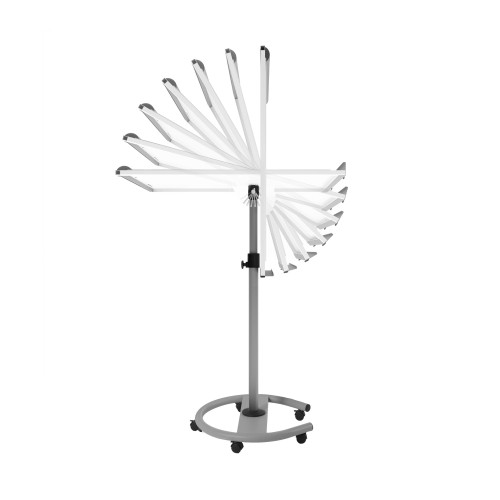ROCADA VISUALLINE Mobile Flipchart with Magnetic Dry-Wipe Surface (Transforms into a Table) - Grey ROCADA VISUALLINE Mobile Flipchart with Magnetic Dry-Wipe Surface (Transforms into a Table) - Grey