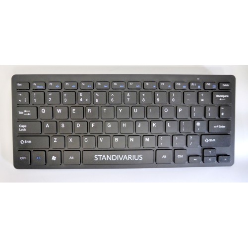 Bluetooth Portable Compact Keyboard, Scissors Structure Keys - Black Bluetooth Portable Compact Keyboard, Scissors Structure Keys - Black
