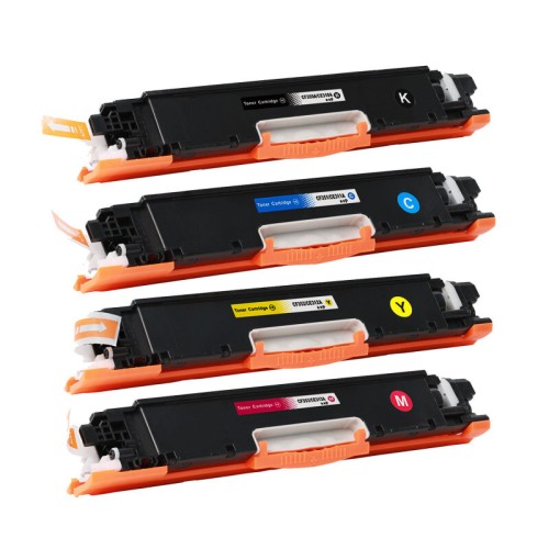 4 Pack - Compatible 130A Multipack CF350A/CF351A/CF352A/CF353A BCMY Toner for HP Printers