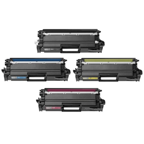 4 Pack - Compatible TN821XXL BCMY Toner Multipack Full Set of 4 for Brother Printers