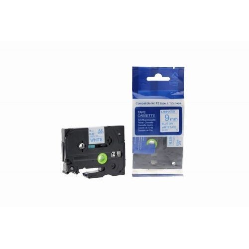 Compatible TZe-223 Blue on White Tape 9mm x 8m for Brother P-Touch Label Printers