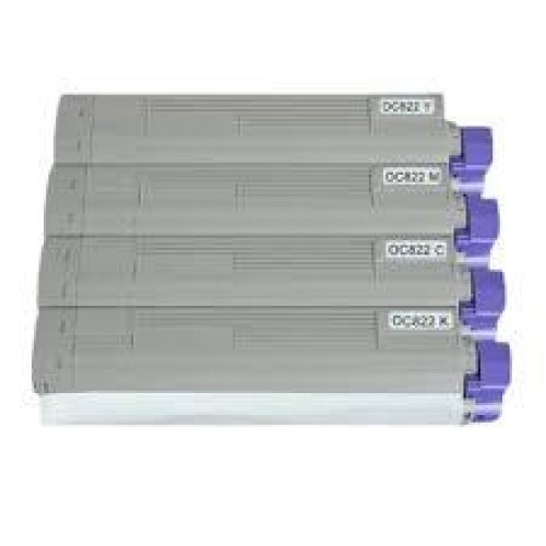 4 Pack - Compatible 43837109/06/07/08 BCMY Toner Multipack for Oki Printers 4 Pack - Compatible 43837109/06/07/08 BCMY Toner Multipack for Oki Printers
