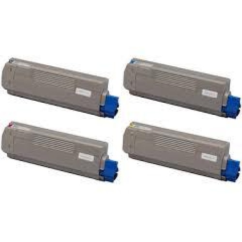 5 Pack - Compatible 44315308/5/6/7 BCMY Multipack + Extra Black for Oki Printers
